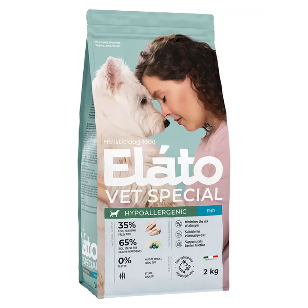 Корм сухой для взрослых собак Elato Holistic Vet Special Hypoallergenic ...