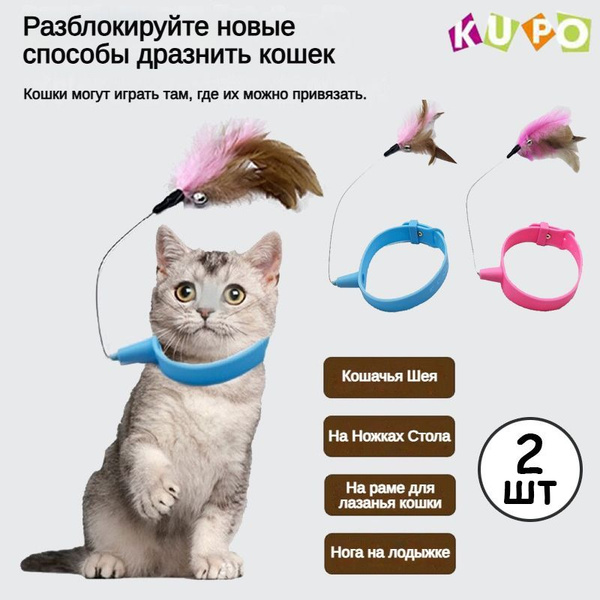 Ошейник для кошек,Игрушка для кошек интерактивная,2 шт,Kupo купить на ...