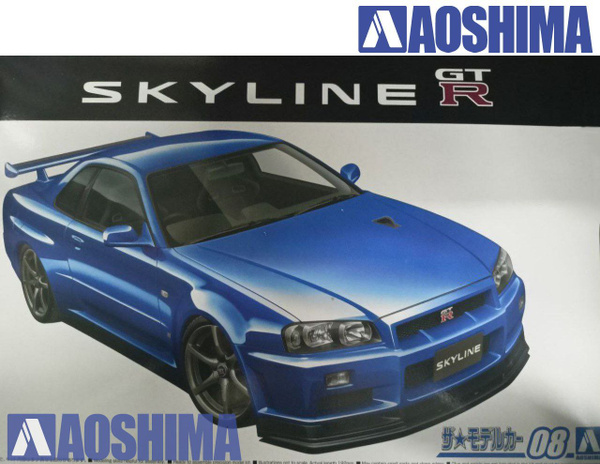 Сборная модель 1/24 Nissan Skyline GT-R BNR34 V-spec II '02 купить на ...