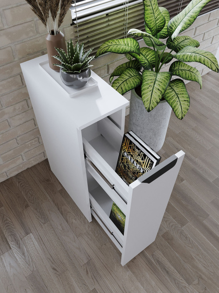 Тумба Узкая напольная, 20.3x45x75.6 см купить c доставкой на OZON по ...