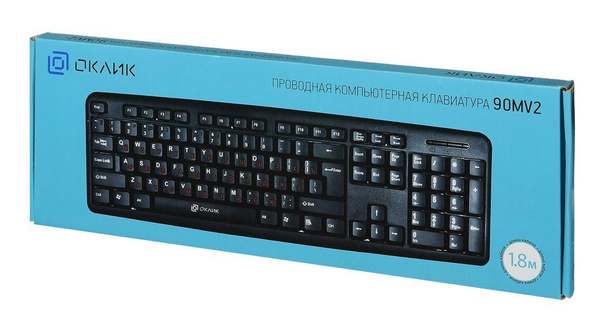 OKLICK Клавиатура Оклик 90MV2 черный USB, черный купить на OZON по ...