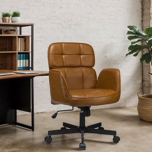 Кресло компьютерное офисное Eco-Office PASCAL W-255, стул крутящийся на ...