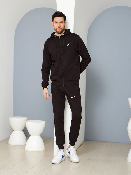 Костюм спортивный Мужской Nike Повседневный брючный черный, размер 54 ...