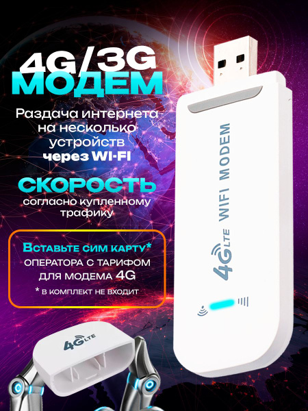 Модем 4g wifi, для сим карты, универсальный, DRONGO купить на OZON по ...