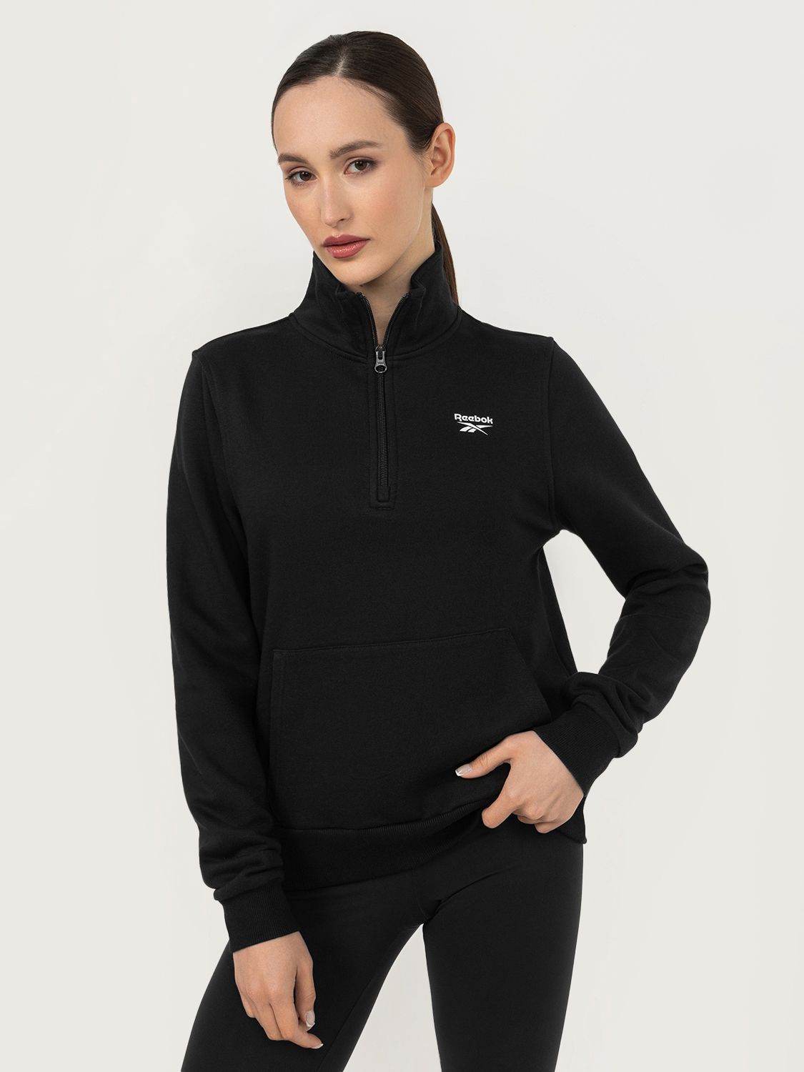 Reebok RI FLEECE 1 4 ZIP OZON 1060922512