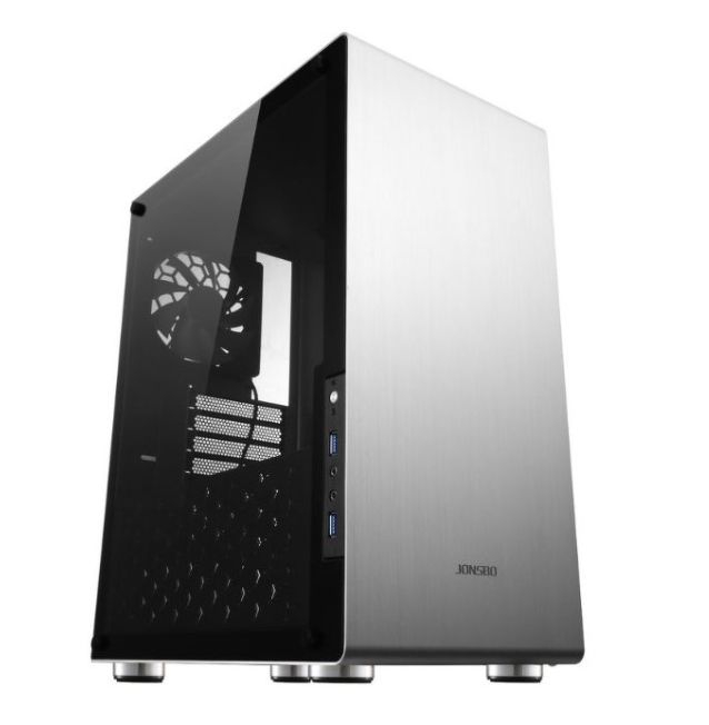 КомпьютерныйкорпусJONSBOU4(U4)белый-MidiTower,ATX,USB3.2Gen1TypeA