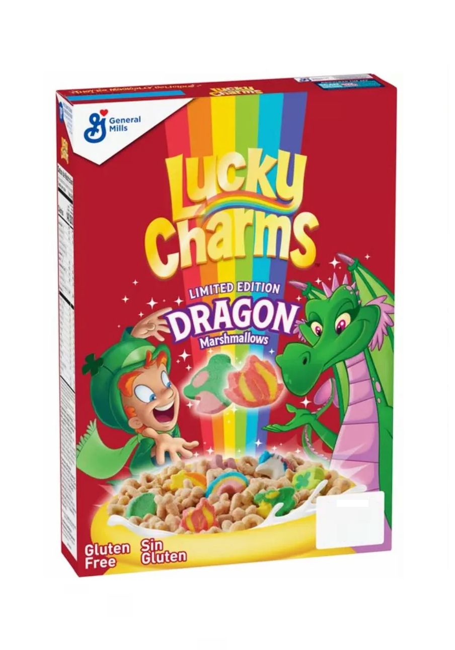 Сухой завтрак Lucky charms с маршмеллоу (Dragon Limited Edition), 297гр.