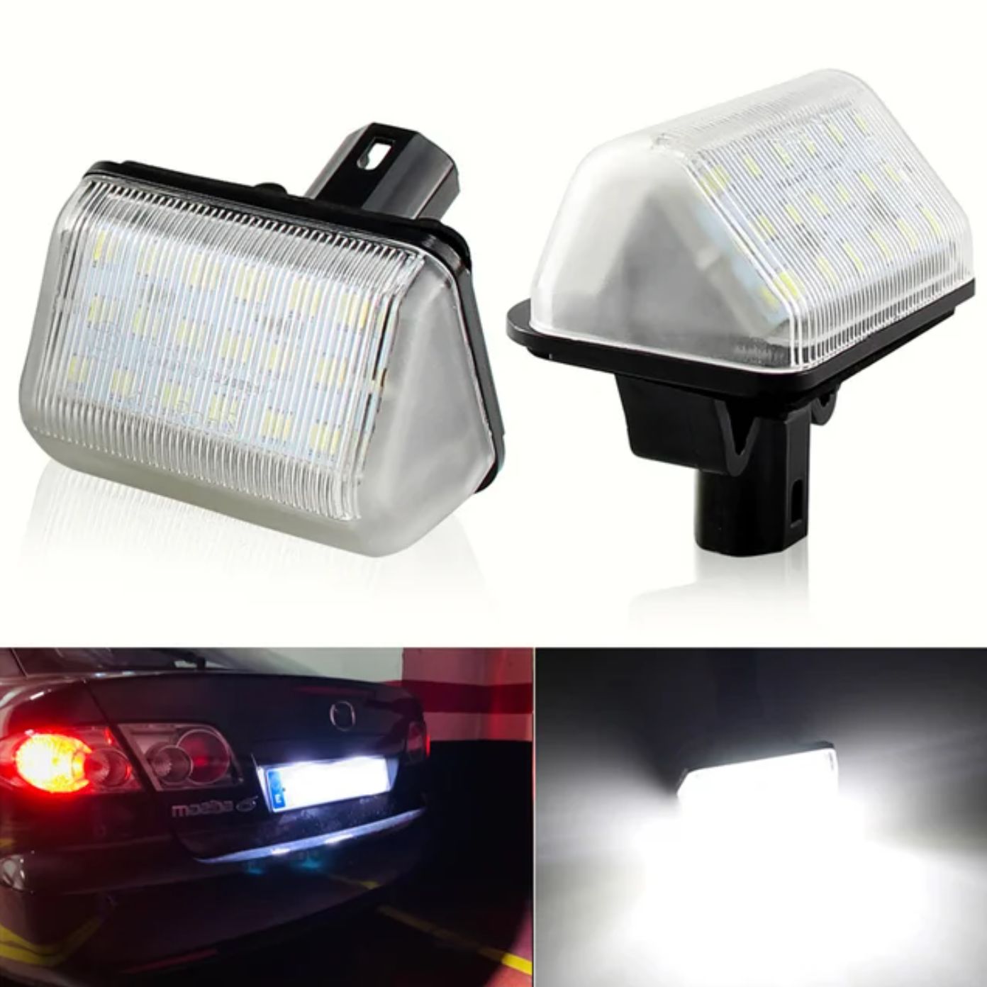 2 шт Светодиодная LED Подсветка номера Mazda CX-5 CX-7 Mazda6 Фонари Плафоны Мазда OEM GJ6A-51-272B