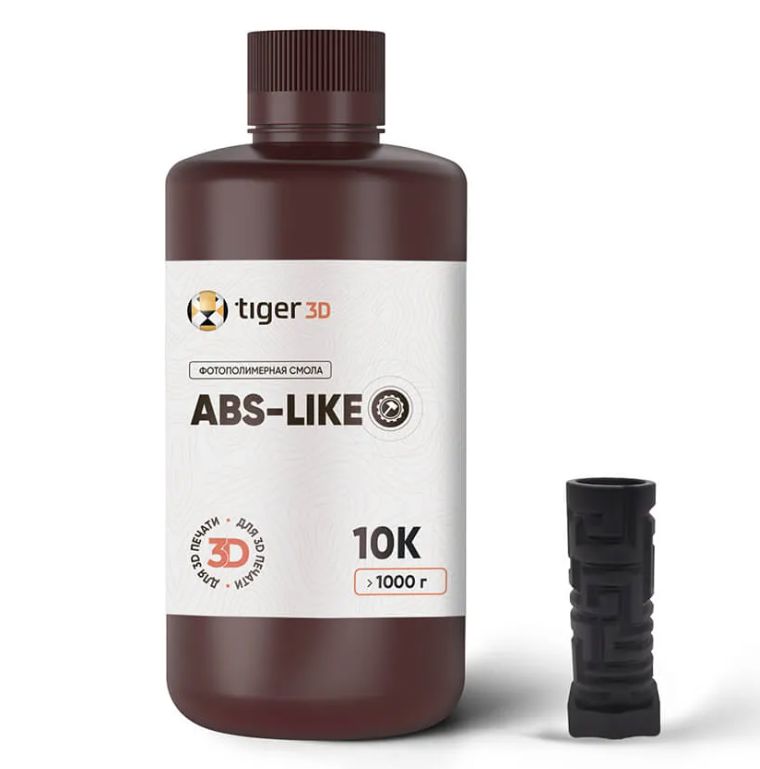 ФотополимернаясмолаTiger3DABS-LikeResin10K,черная(1кг)