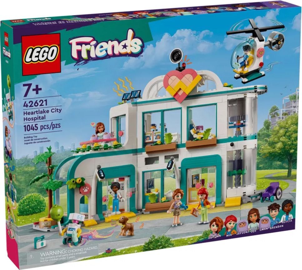 Конструктор Lego Friends Городская больница Хартлейк 42621 - купить с  доставкой по выгодным ценам в интернет-магазине OZON (1472325996)