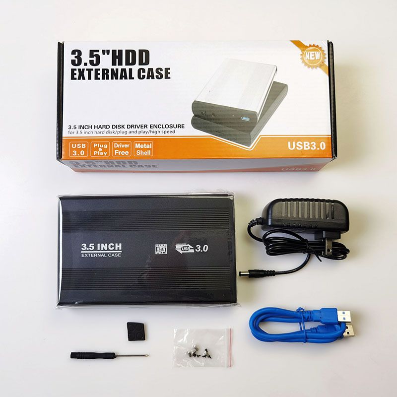 Корпусдляжесткогодиска3.5"HDD-USB3.0boxSata/внешнийкорпусдляHDD/чехолдляжесткогодиска-черногоцвета