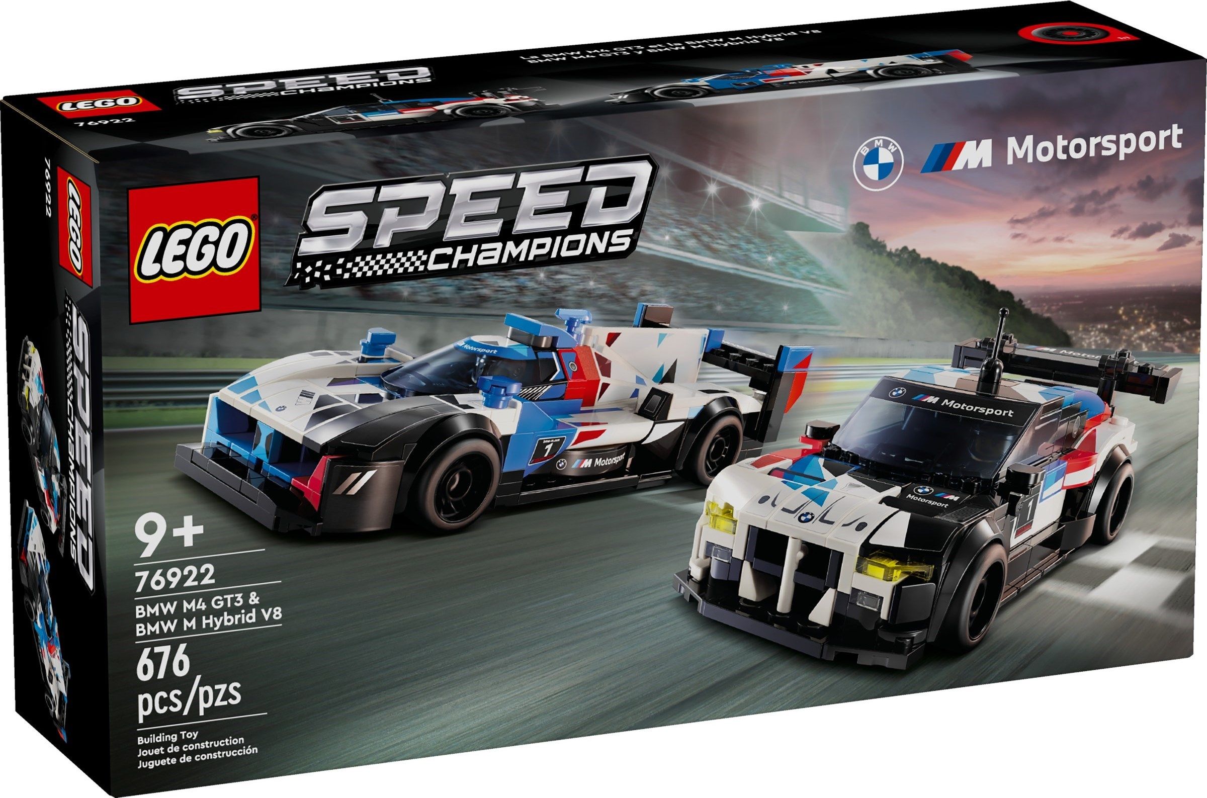 LEGOSpeedChampions76922ГоночныеавтомобилиBMWM4GT3иBMWMHybridV8