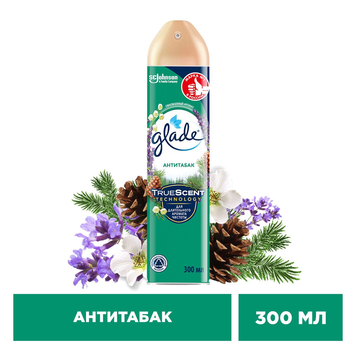 Glade Аэрозоль Антитабак, 300мл - купить с доставкой по выгодным ценам в  интернет-магазине OZON (1230421153)