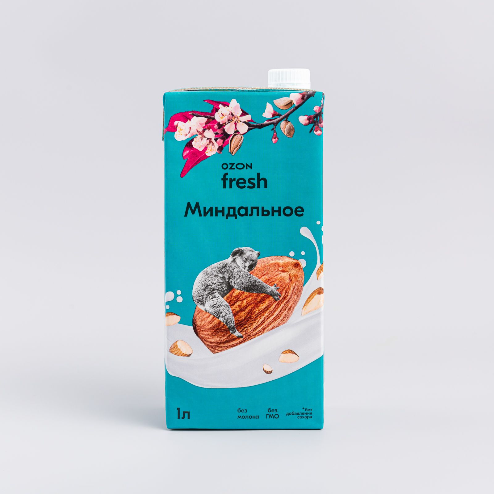 Растительный напиток Миндальный Ozon fresh, без сахара, 1 л