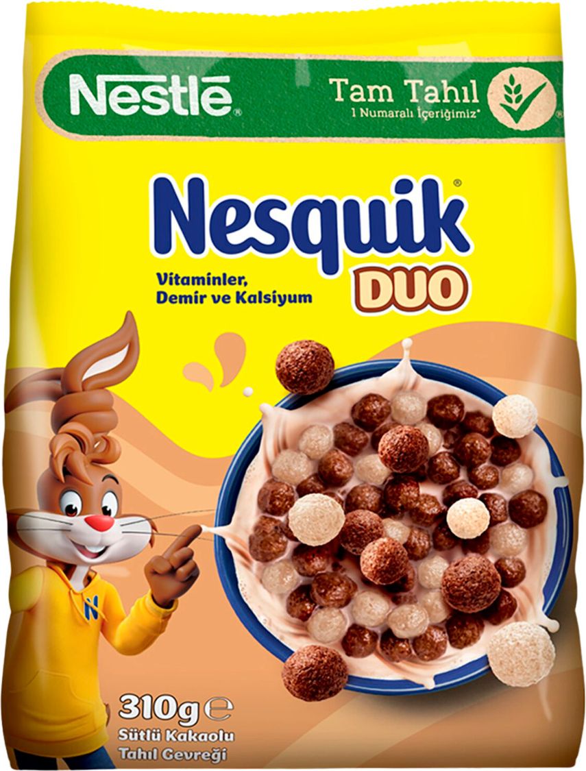 Готовый завтрак Nestle Nesquik Duo шоколадные шарики, 310 г