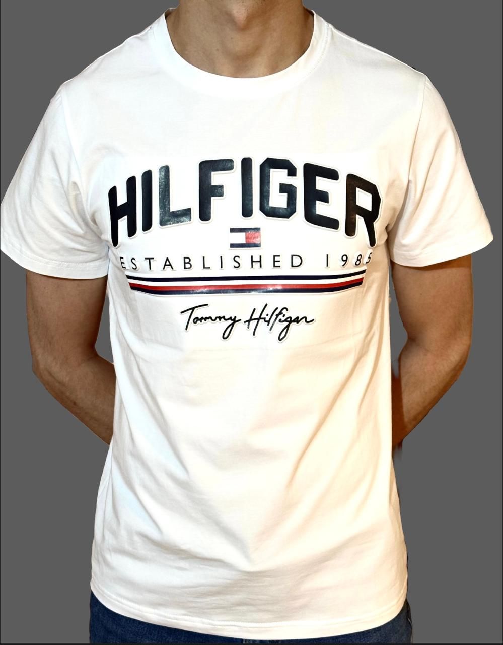Футболка Tommy Hilfiger, размер 46, цвет белый, хлопок 95%, лайкра 5% - купить по выгодной цене в интернет-магазине OZON (1563291086)