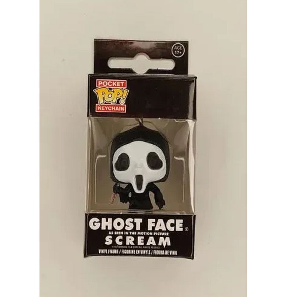 Крик Призрачное лицо брелок (Scream Ghostface keychain) из серии Хоррор