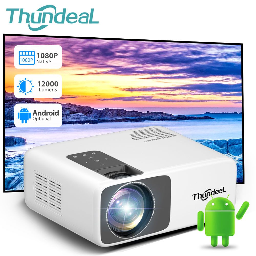 Проектор ThundeaL Проектор TD93Pro Версия для Android Full HD 1080P  Портативный 2K 4K Видео WiFi проектор Домашний кинотеатр купить по  доступной цене с доставкой в интернет-магазине OZON (1233956245)