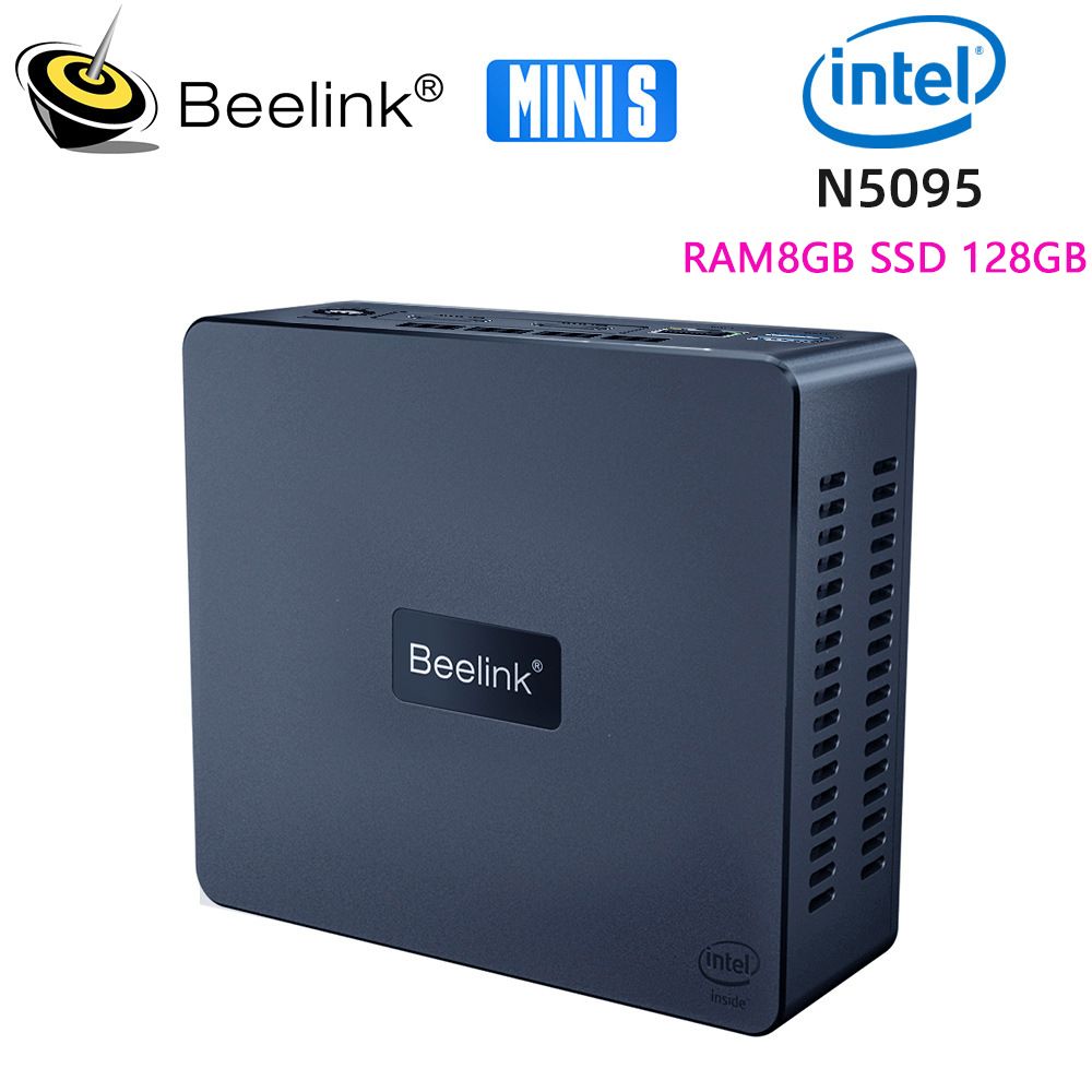 BeelinkМини-ПКBeelinkMINISN50958GB+128GB(IntelCeleronN5095,RAM8ГБ,SSD128ГБ,IntelUHDGraphics,Windows11Pro),BeelinkMINISN50958GB+128GB,темно-синий