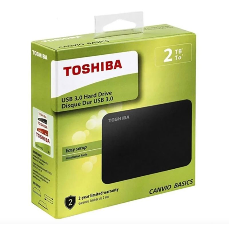 Toshiba 2 ТБ Внешний жесткий диск (HDTB520EK3AA), черный