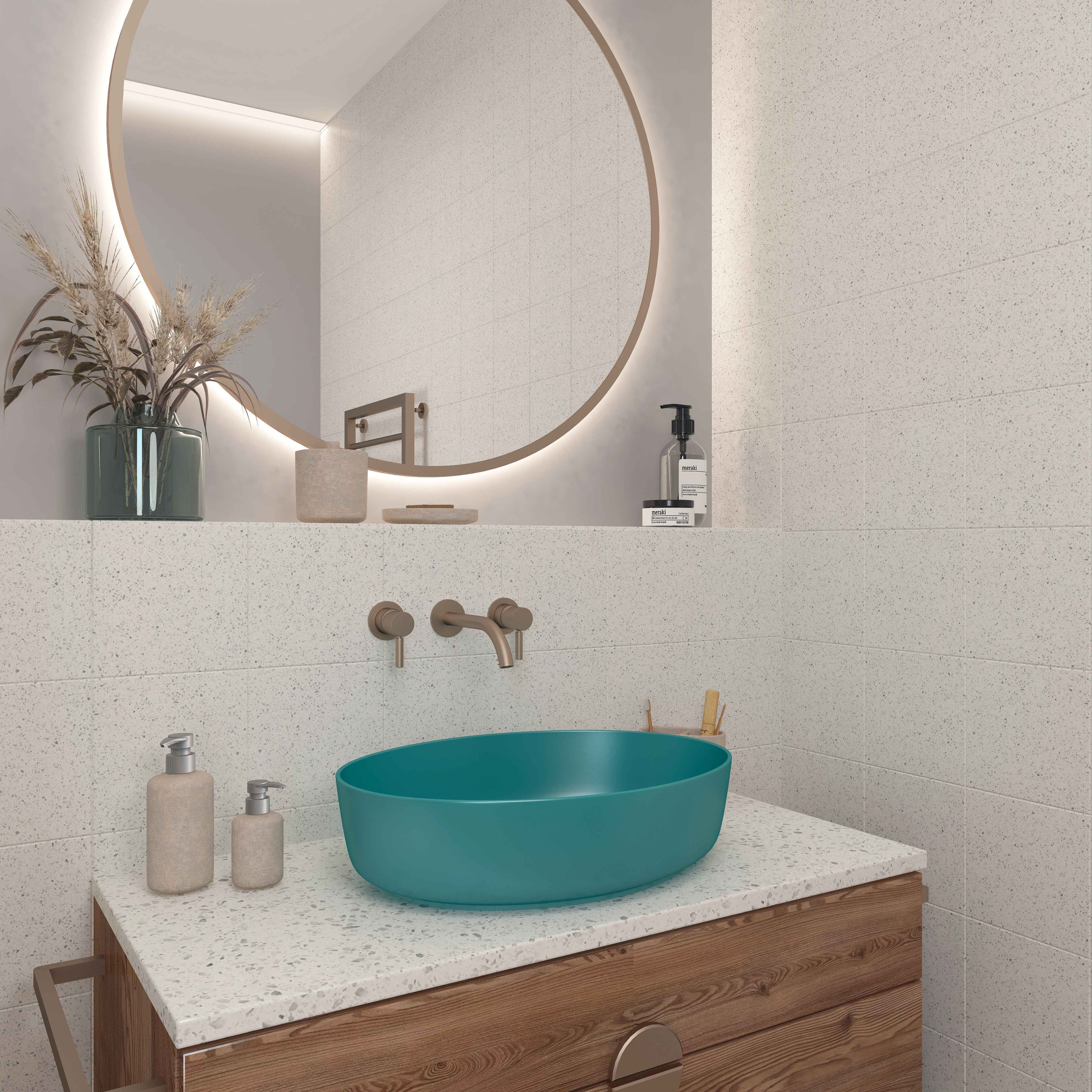 Раковина для ванной накладная EvaGold A606CDGM зеленая овальная 545*410*140 мм