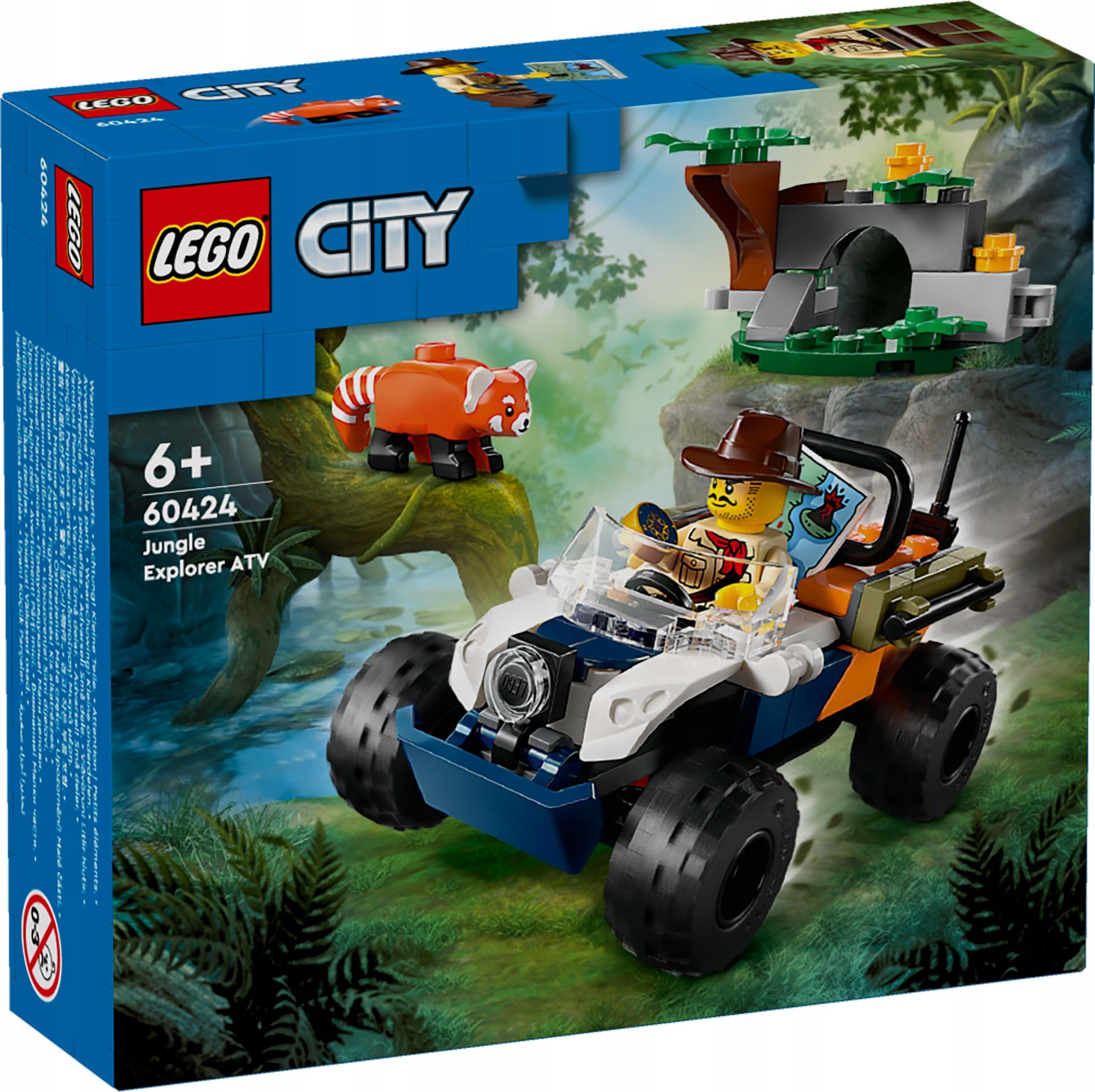 Конструктор LEGO City - Исследователь джунглей с красной пандой - Лего Сити  60424