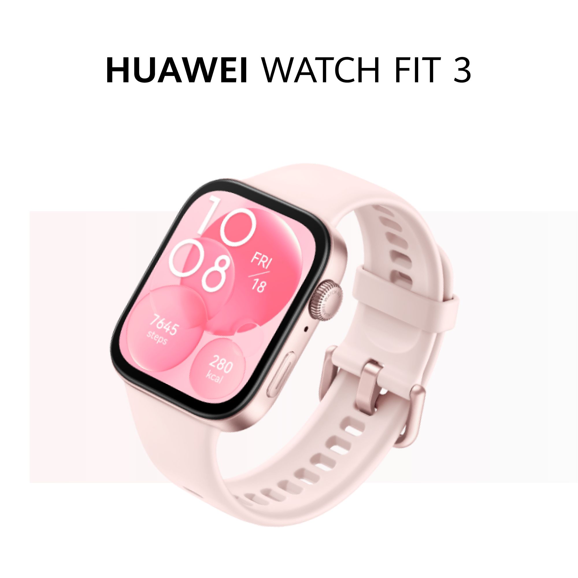 HUAWEI Фитнес-браслет WATCH FIT 3, розовый