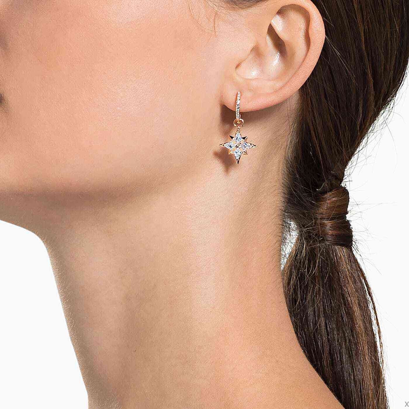 Cos серьги. Сваровски лунар. серьги звезды. swarovski symbolic серьги. серьги swarovski symbolic star 5494337.