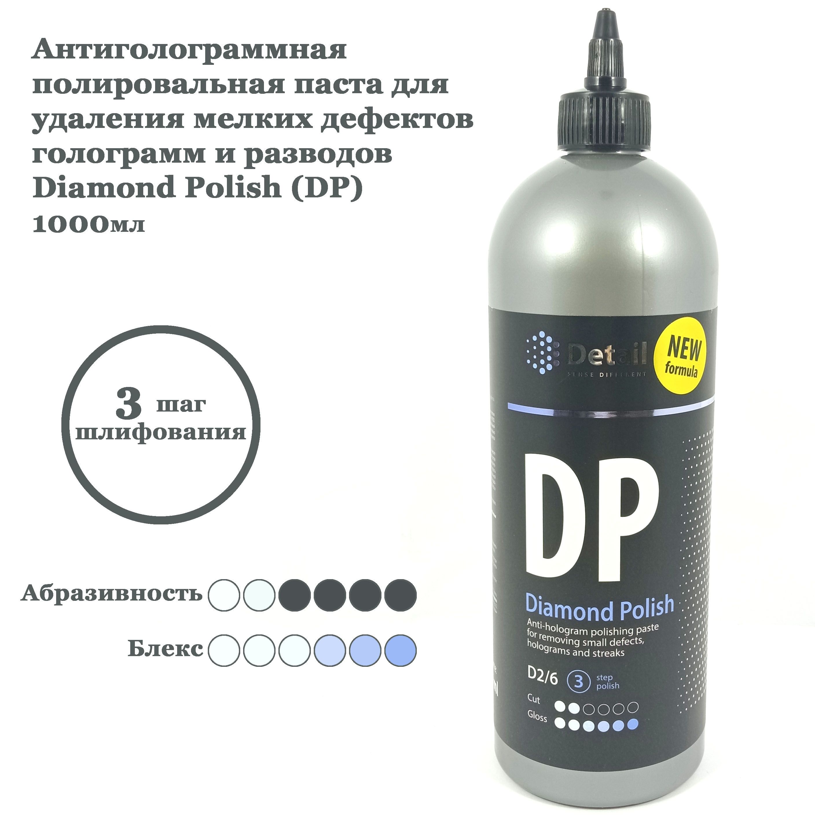 Паста полировальная антиголограммная Detail DP Diamond Polish DT-0377 1л