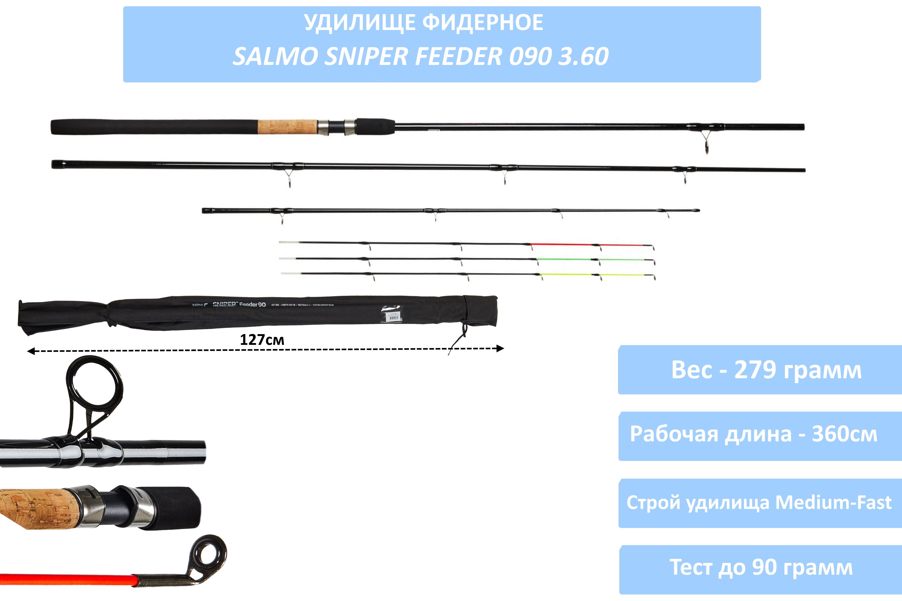 Удилище фидерное Salmo Sniper FEEDER 090 3.60