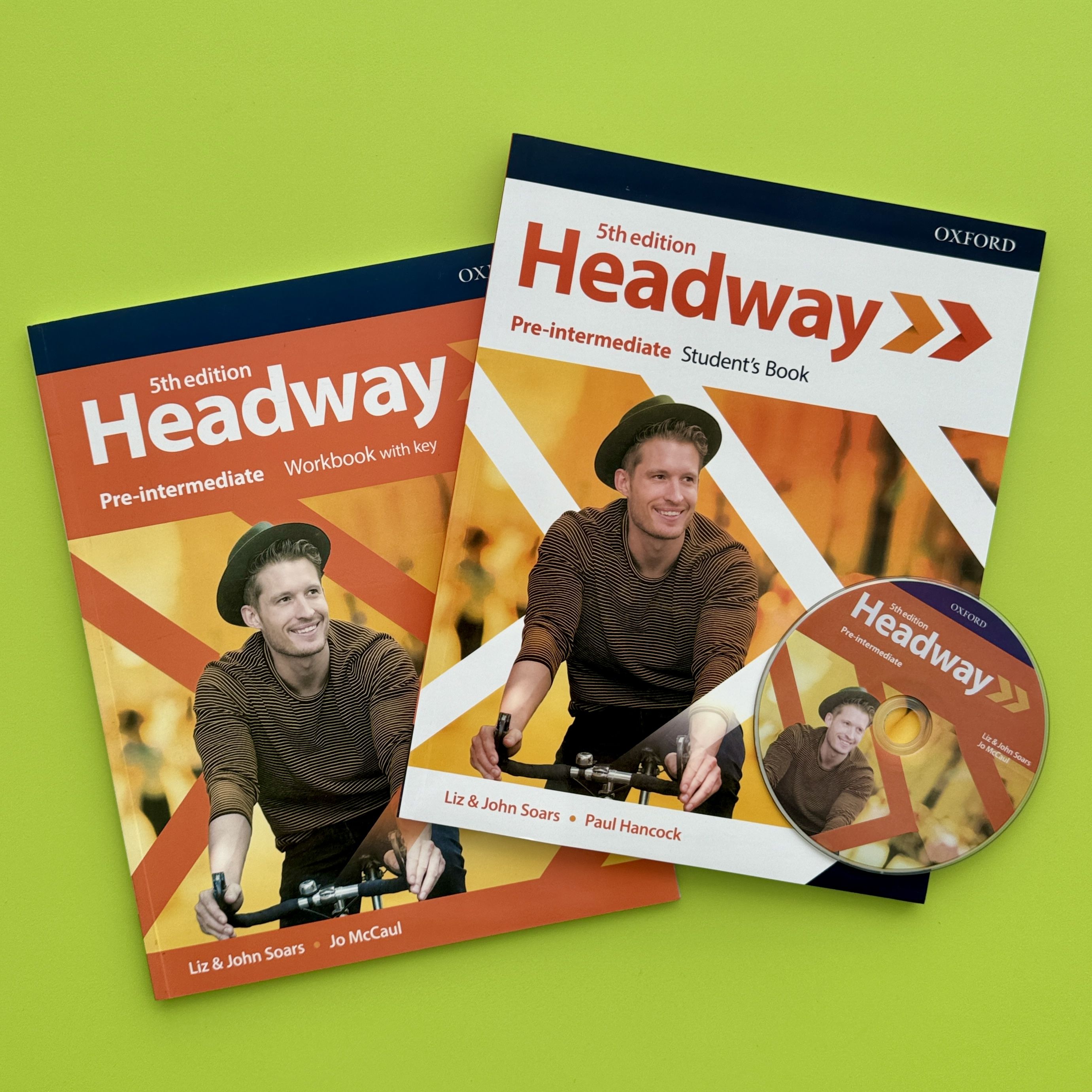 Headway Pre-intermediate (5th edition): учебник + рабочая тетрадь + диск