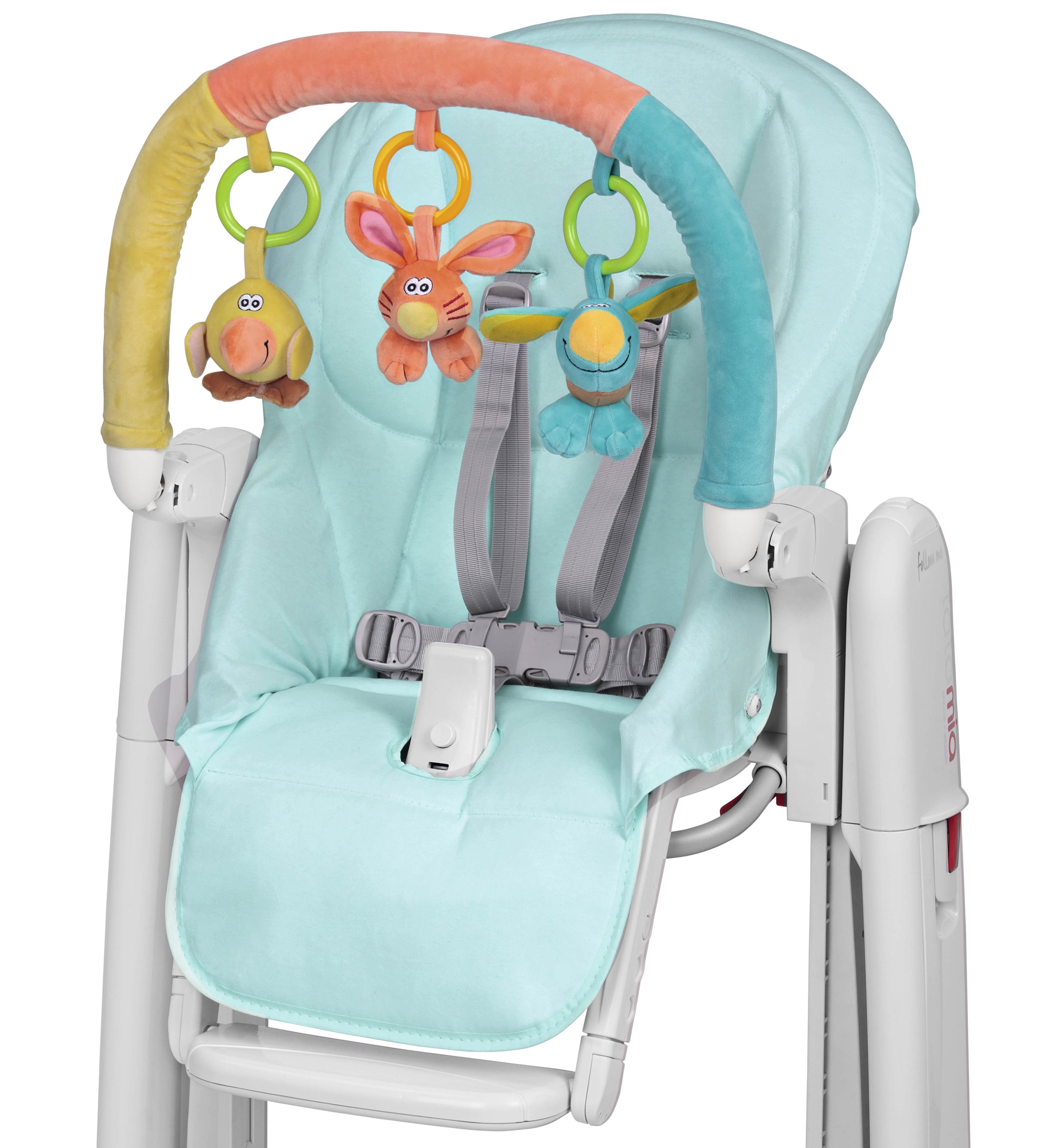 Накидка на чехол Peg-Perego Kit Tatamia Azzurro New и дуга с игрушками, голубой.