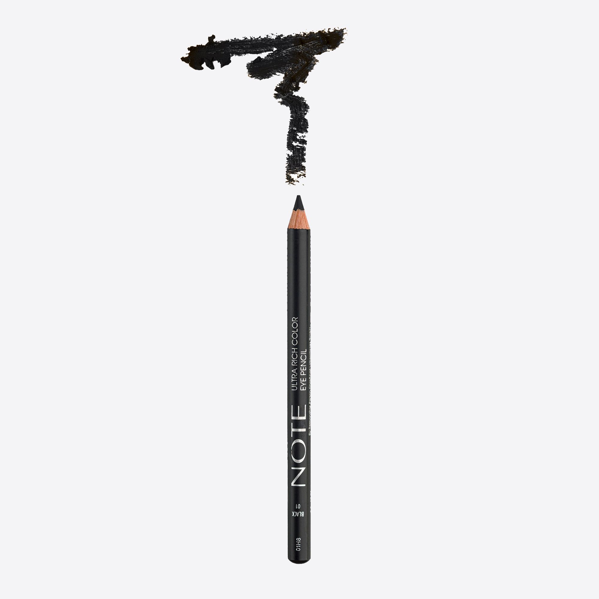 NOTE Карандаш для глаз насыщенного цвета ULTRA RICH COLOR EYE PENCIL (01 Black)