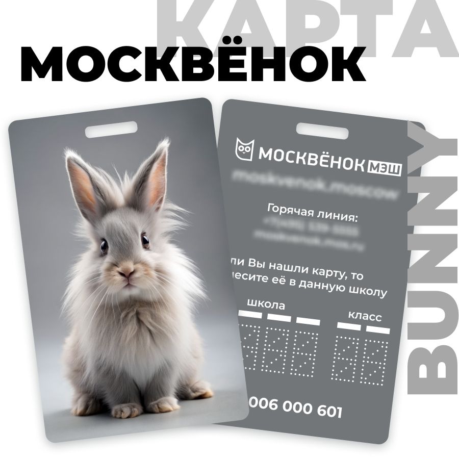 Карта Москвёнок BUNNY №7