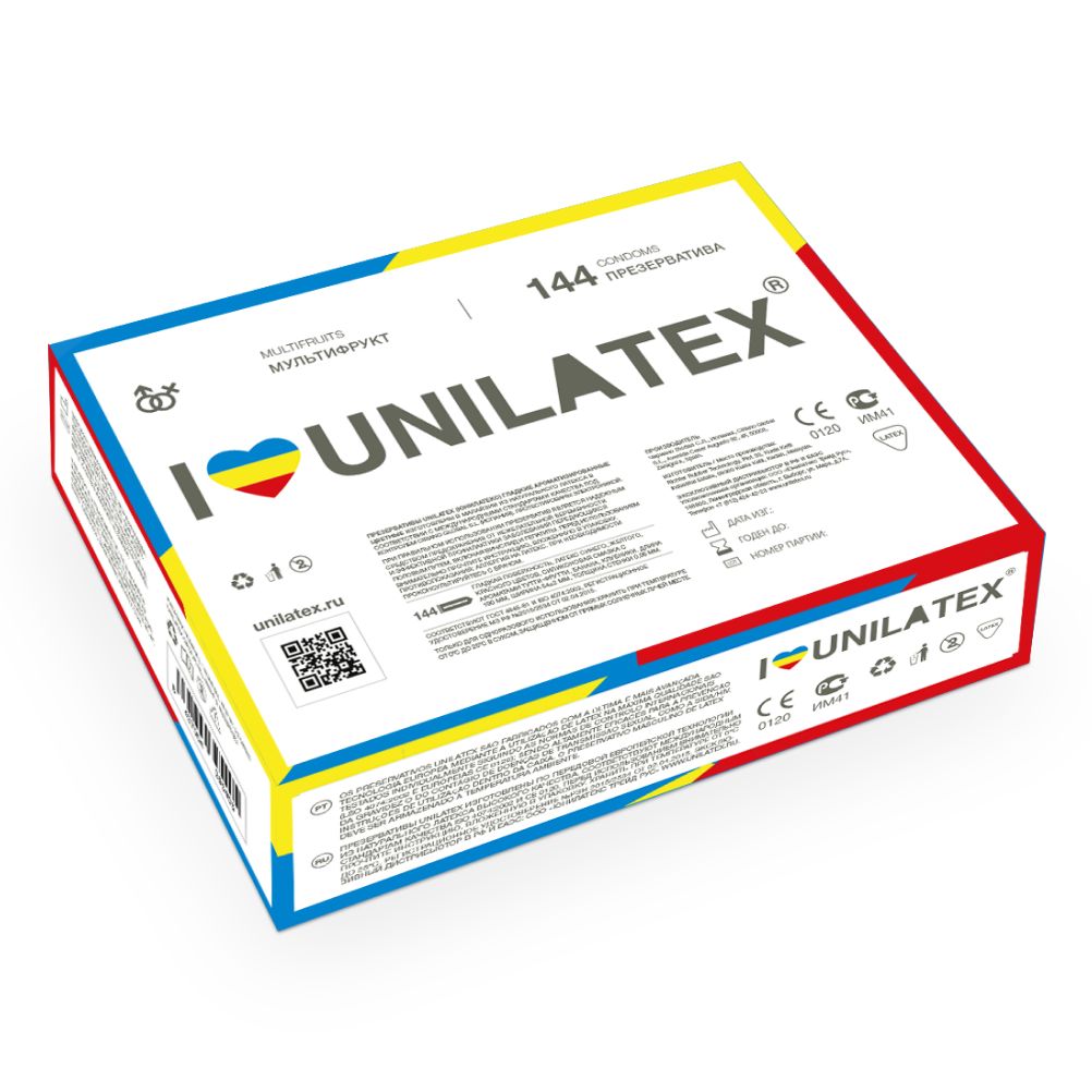 Презервативы UNILATEX Multifruits, 144 шт.