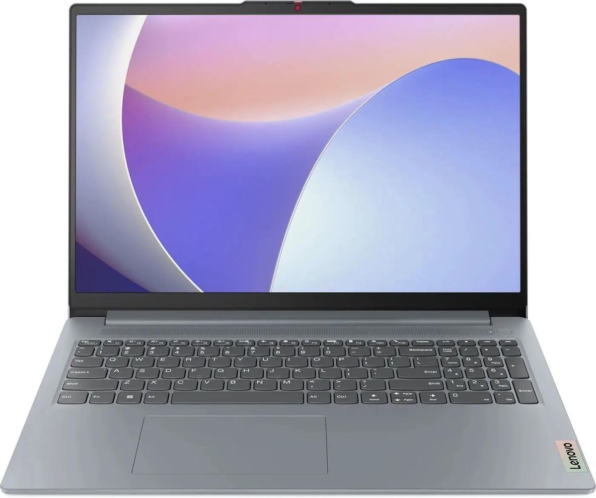 Lenovo IdeaPad Slim 3 16IRU8 Ноутбук 16", Intel Core i5-1335U, RAM 8 ГБ, SSD 512 ГБ, Intel Iris Xe Graphics, Без системы, (82X8004ERK), серебристый, Русская раскладка