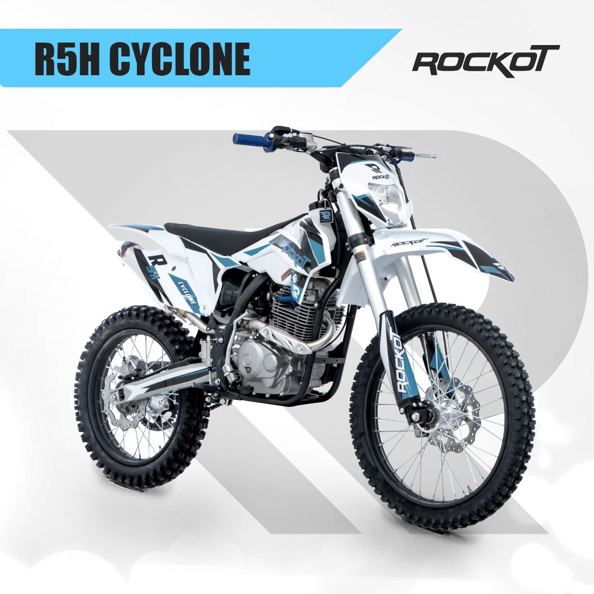 Мотоцикл эндуро ROCKOT R5H Cyclone (250cc, HS172FMM (CB250F), 21/18)