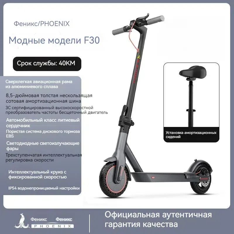 Phoenix Электросамокат SKU00822, черный