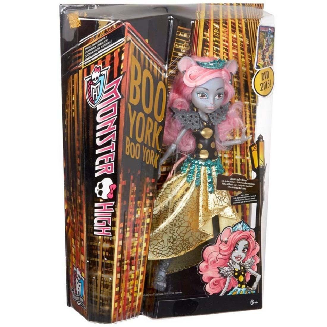 МонстерХайКуклаМауседесКингизсерииБуЙоркMouscedesKingBooYorkMonsterHigh