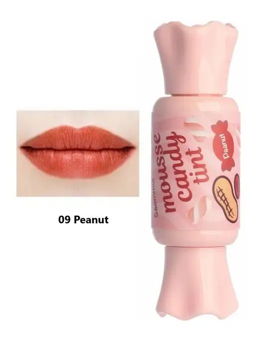 The Saem Saemmul Mousse Candy Tint #09 Peanut Mousse тинт для губ конфетка (8г.)