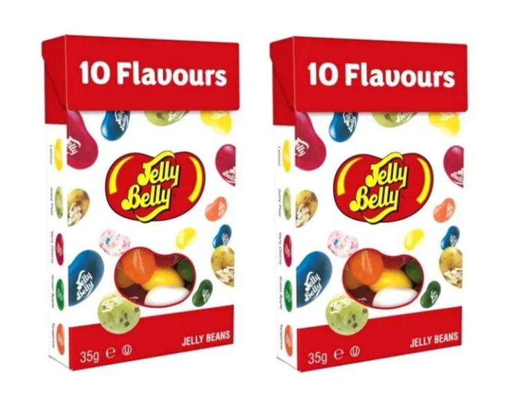 Жевательные конфеты Jelly Belly Ассорти 10 вкусов, 35 г x 2 шт