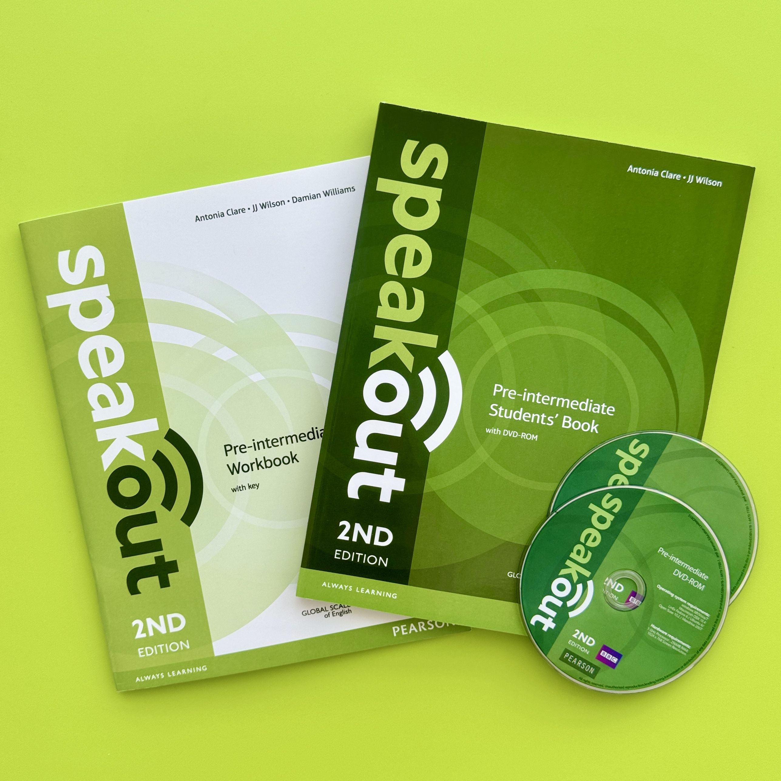 Speakout Pre-Intermediate. Комплект Учебник + Рабочая тетрадь + 2 DVD (2-е издание) | Клэр Антониа