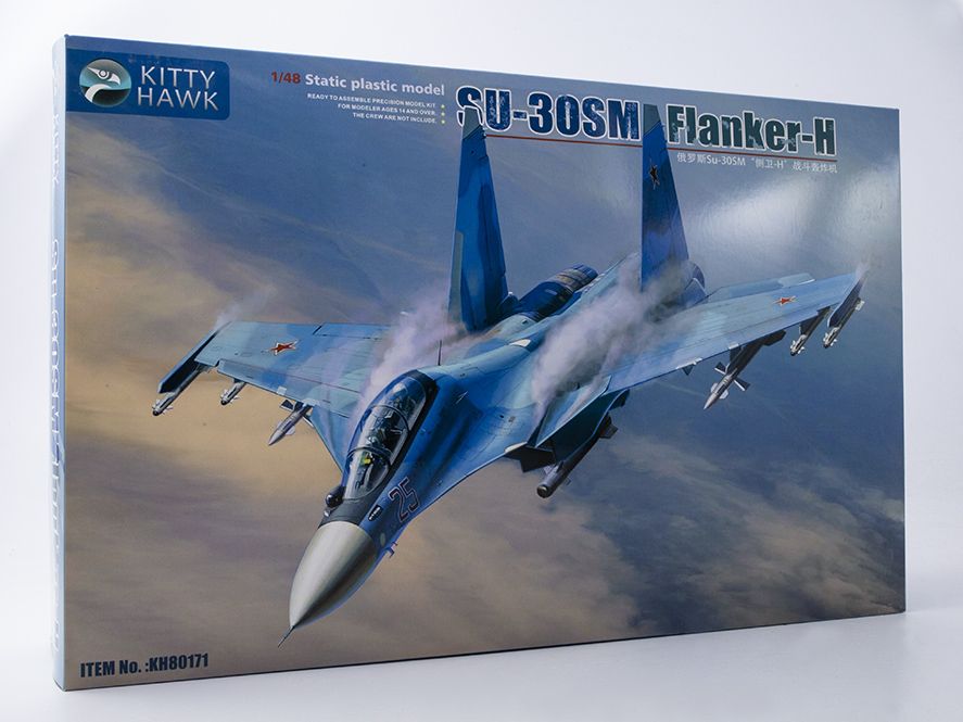 Сборная модель самолета Истребитель Su-30SM Flanker-C KH80171, масштаб 1/48