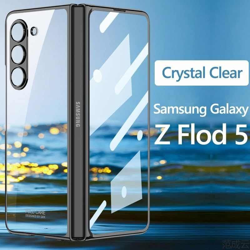 ПодходитдляSamsungGalaxyZFold5/CaseПрозрачныйчехолдлятелефонасполнойзащитой