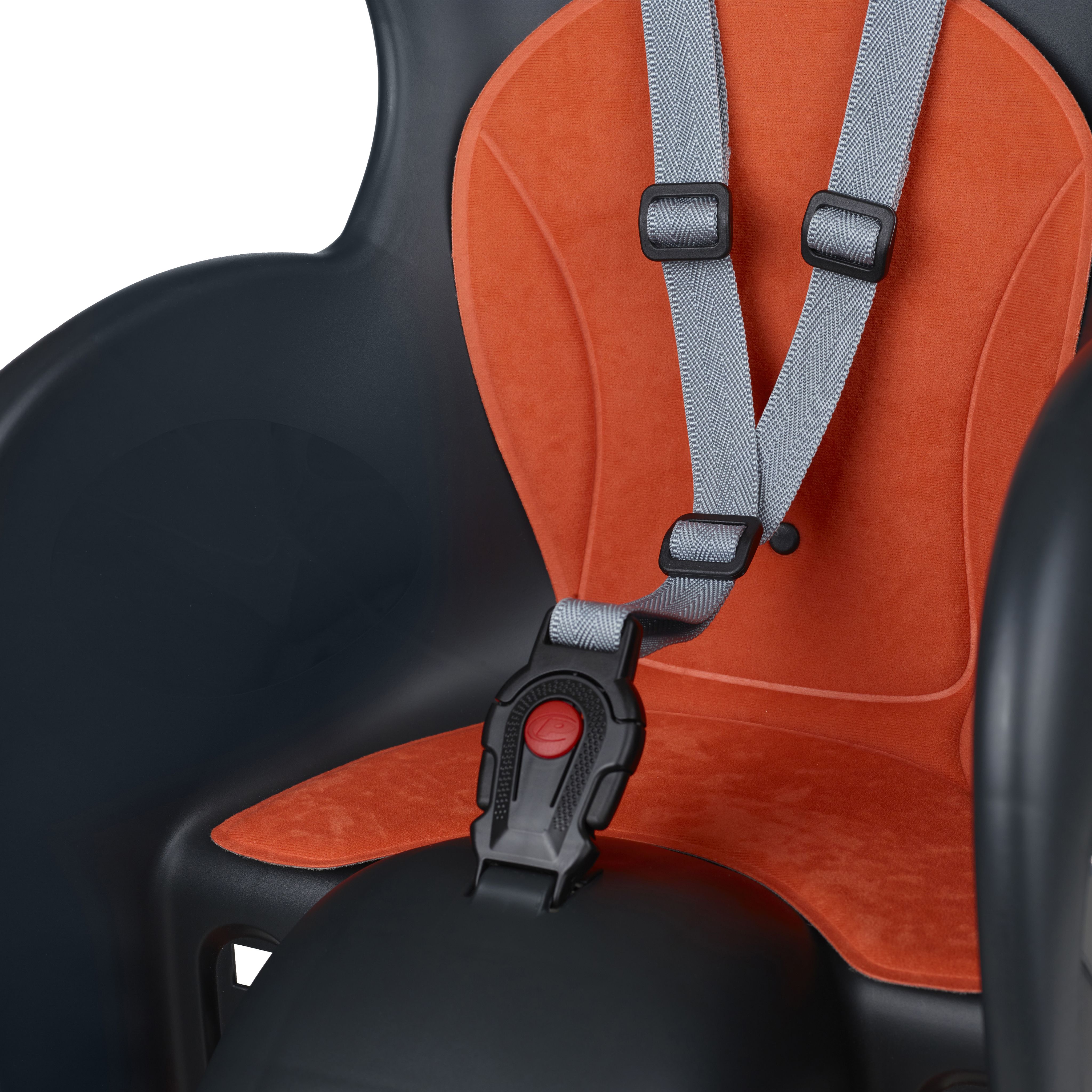 Детское кресло заднее Polisport WALLAROO CFS крепление на багажник, grey/orange