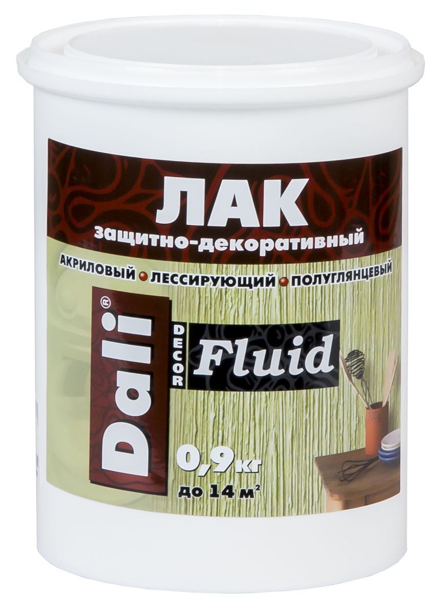 Лак защитно-декоративный Dali-Decor Fluid 0,9л