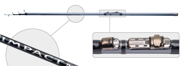 Удилище телескоп угольное д/с Akara Deep Impact TZ 2652 (10-30) 5,0 м