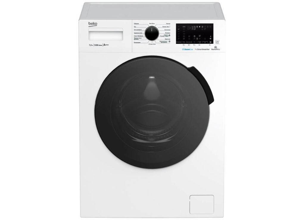 Beko Стиральная машина WSPE7H616W, белый/черный