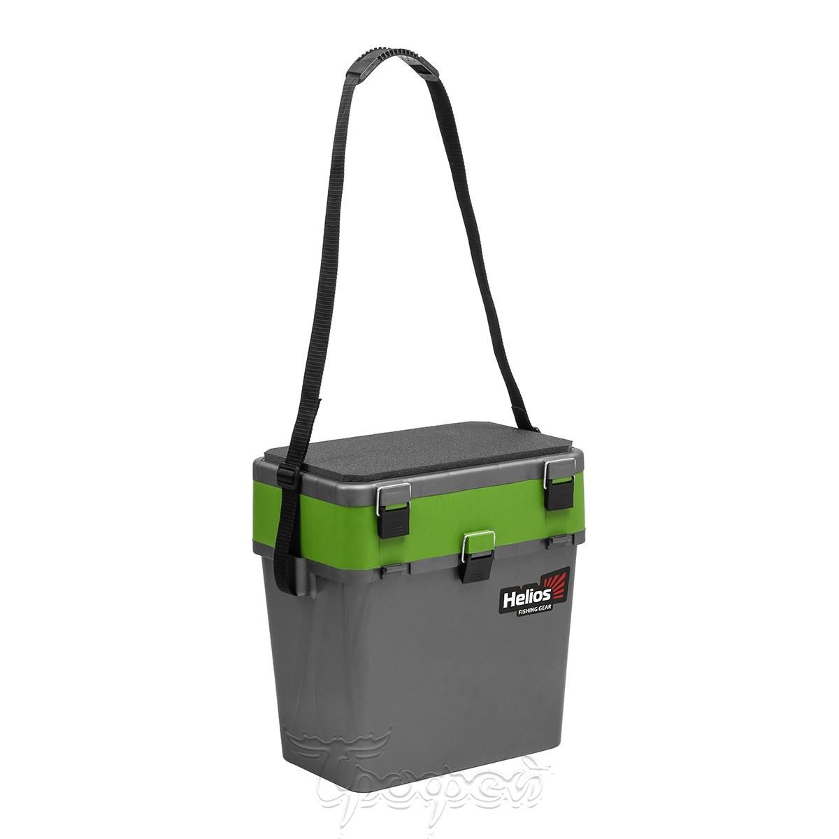 Ящик зим. Helios 19 л серый/салатовый