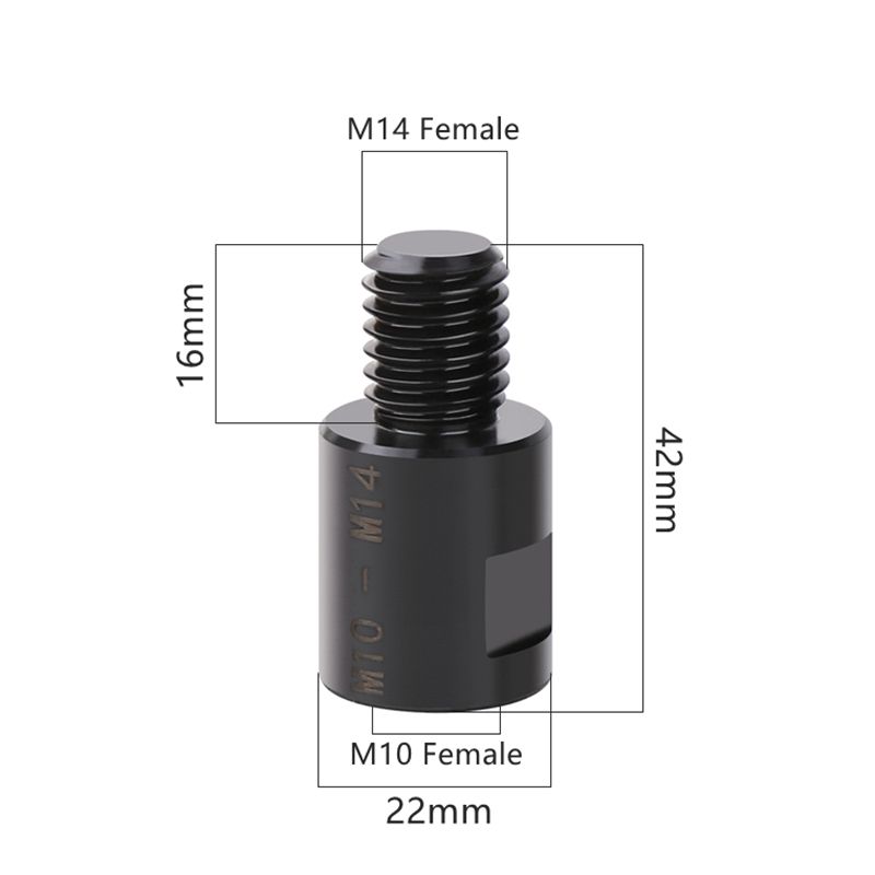 Переходник с внутренней резьбой M10 на внешнюю резьбу M14